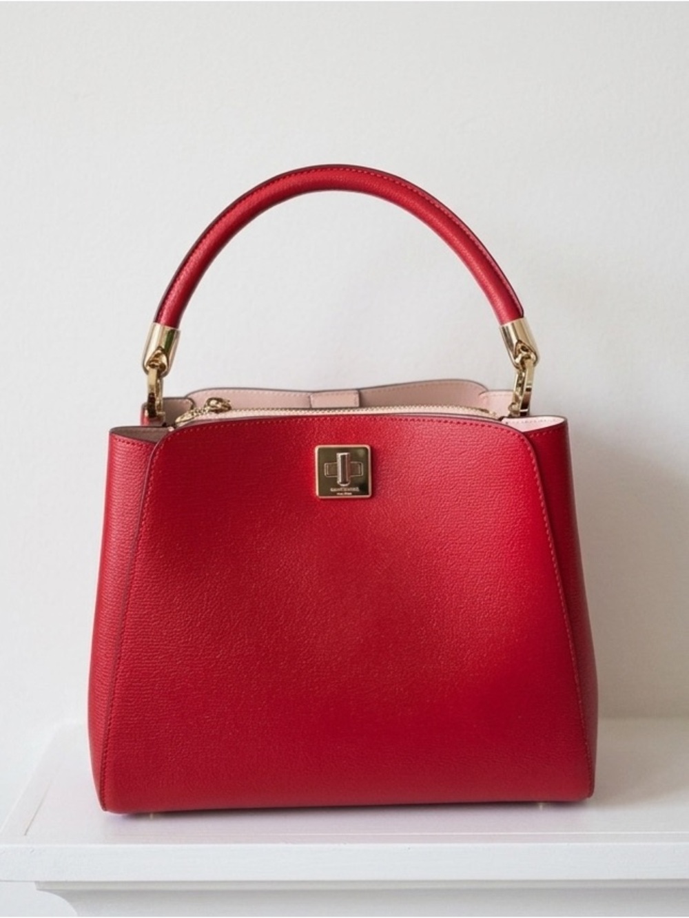 Kate Spade Perfect Cherry Red Large Phoebe Top Handle Satchel Crossbody Handbag